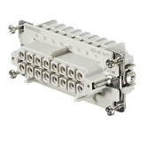 Weidmuller HDC insert, female, c/s 4mm², 16-pole, 500V, 16A